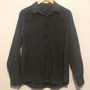 ❤️5/$15❤️Velvet detail button shirt